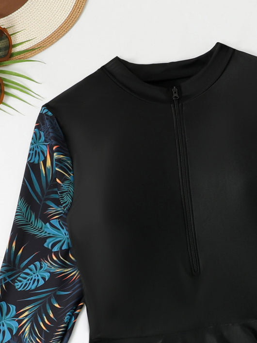 Traje de Baño Deportivo Talla Grande con Pantalón Dividido para Surfing - Image 14