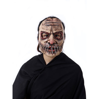 Máscara de Látex Terror Boca Grande con Detalles de Uñas para Festivales de Horror