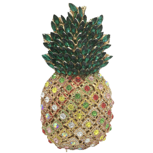 Clutch de Banquete con Piña y Cristales Brillantes - Image 8