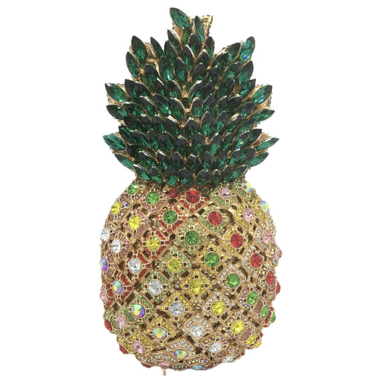Clutch de Banquete con Piña y Cristales Brillantes - Image 8