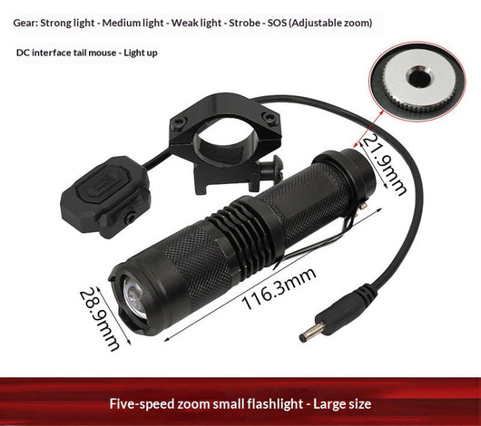 Linterna Táctica de Aleación de Aluminio con Zoom y Luz de Alta Intensidad - Image 13