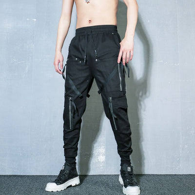 Pantalones Holgados de Algodón con Múltiples Bolsillos - Image 9