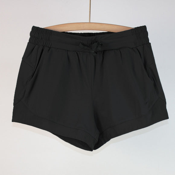 Shorts de Yoga Ashtanga para Mujer con Malla y Parches de Verano