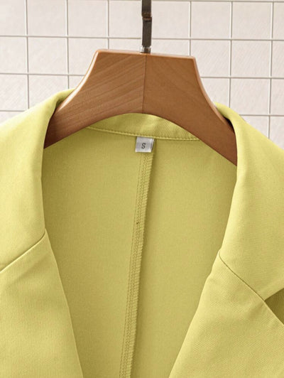 Chaleco Blazer Suelto Liso con Lazos Ajustables para Mujer - Image 22