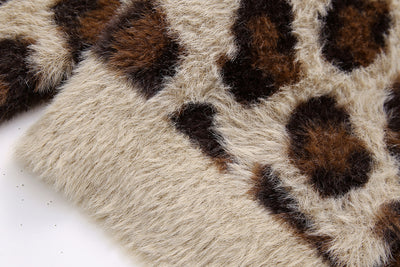 Abrigo Tejido Jacquard con Patrón Animal y Efecto Pelaje Artificial - Image 17