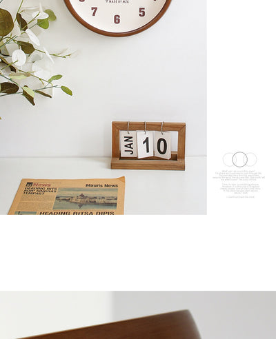 Reloj de Pared Minimalista Moderno en Madera Maciza Estilo Retro - Image 12