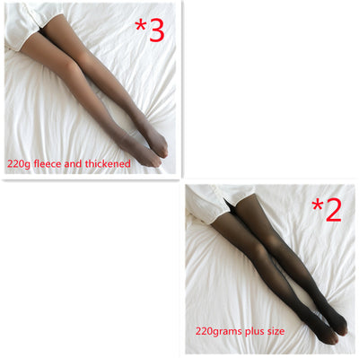 Leggins Térmicos Translúcidos Talla Grande con Forro Polar para Invierno - Image 30