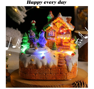 Caja de Música Giratoria Muñeco de Jengibre Decorativo de Escritorio - Image 7