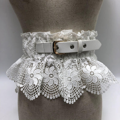 Cinturón Decorativo Blanco Ancho para Mujer - Image 6