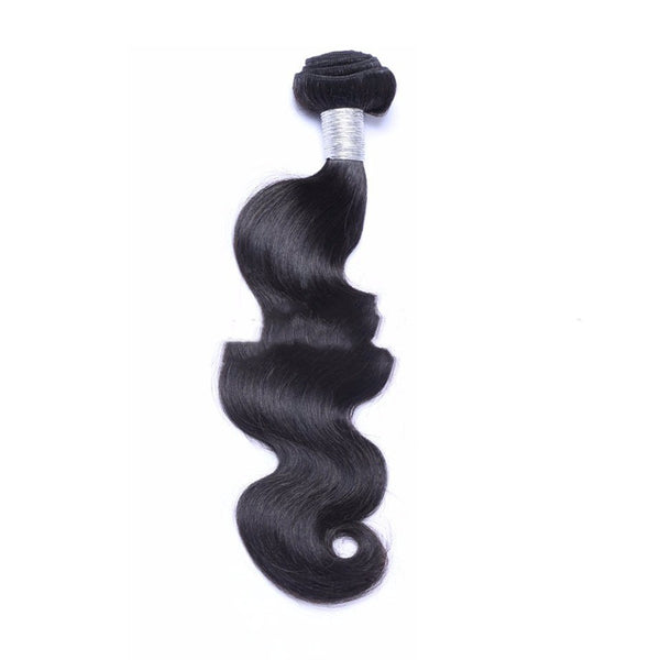 Peluca de Cabello Humano Brasileño Ondulado - Extensiones de Cabello Real Suave y Natural