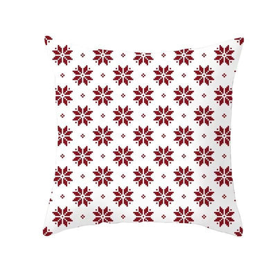 Funda de Almohada Navideña Cuadros Rojo Clásico - Image 29