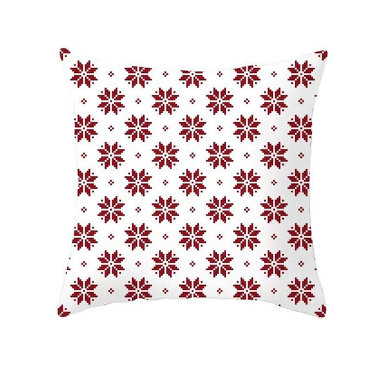 Funda de Almohada Navideña Cuadros Rojo Clásico - Image 29