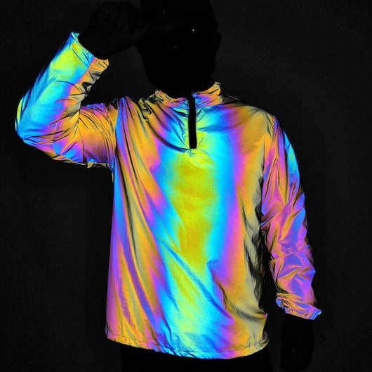 Chaqueta Cortaviento Luminosa Arcoíris Talla Grande - Image 4