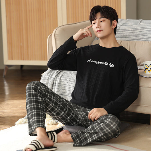 Pijama Casual Talla Grande Hombre Primavera Verano Tela Ligera - Image 11