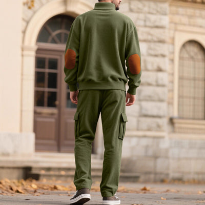 Sudadera y Pantalón de Pana con Cuello Alto y Acceso Controlado - Image 2
