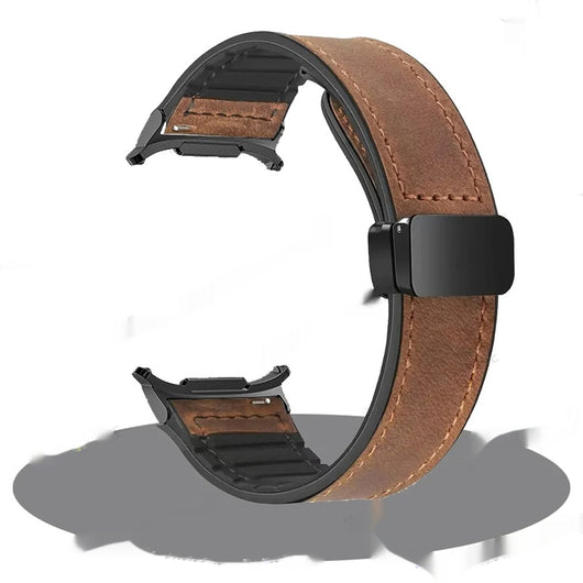 Correa Magnética Galaxy Watch de Cuero y Silicona para Hombre - Image 12