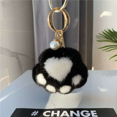 Llavero Colgante de Felpa Garra de Gato - Accesorio Decorativo para Bolso y Auto - Image 12