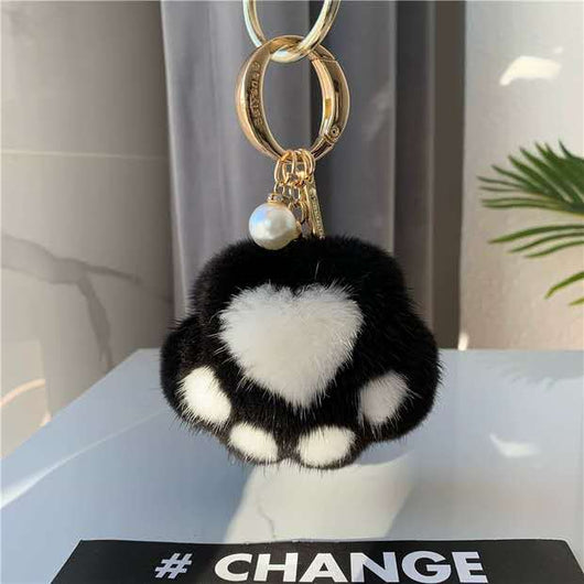 Llavero Colgante de Felpa Garra de Gato - Accesorio Decorativo para Bolso y Auto - Image 12