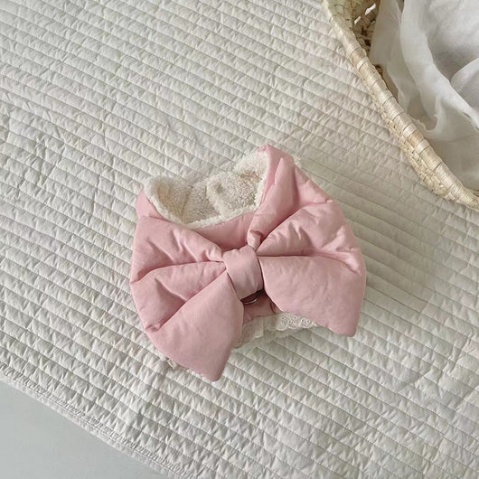 Creamy-white plush dog harness with a large decorative bow on the back, worn by a small poodle-like dog. - Image 17
