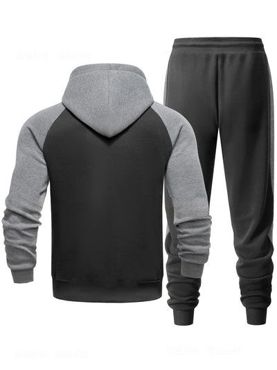 Sudadera con Capucha Raglan Bicolor para Hombre - Casual y Deportivo - Image 26