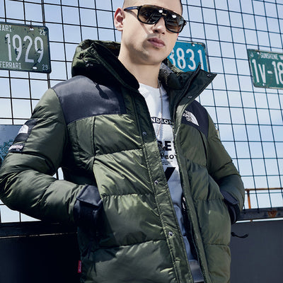 Chaqueta Acolchada Gruesa Suelta para Hombre - Image 13