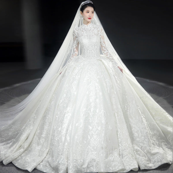 Vestido de Novia Lujo Cielo Estrellado para Sendero