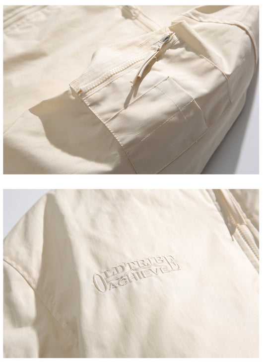 Chaqueta de Algodón con Bordado de Letras - Estilo Casual Sofisticado - Image 16