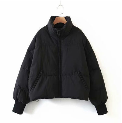 Chaqueta Acolchada Urban Leisure con Cuello Parado para Mujer - Image 20