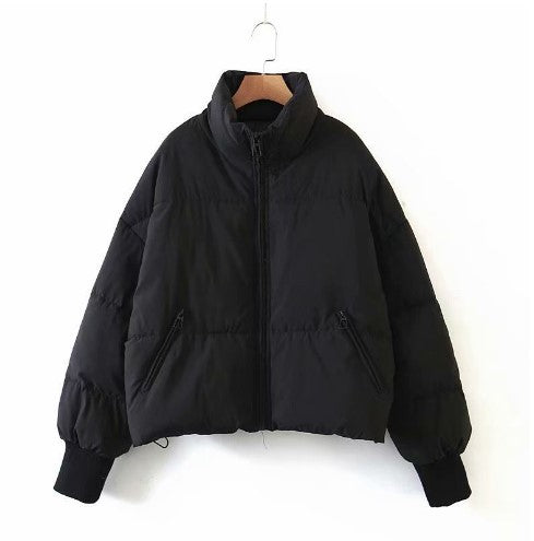 Chaqueta Acolchada Urban Leisure con Cuello Parado para Mujer - Image 20