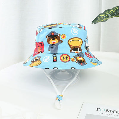 Gorro de Sol para Niño y Niña con Ala Ancha y Estampado de Dinosaurios - Image 2