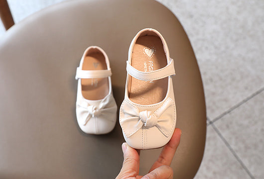 Zapatos de Cuero Infantiles Estilo Colegio Británico con Moño - Image 13