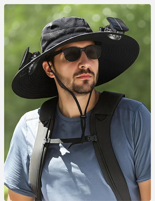 Gorra Pesquera con Ventilador Solar y Batería de Larga Duración - Image 23