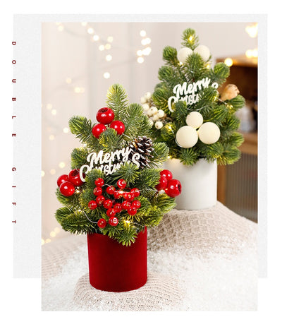 Adornos Navideños LED Piñas de Pino Miniatura Norbison para Árbol de Escritorio - Image 15