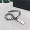 Pulsera de Plata Tailandesa Brillante Unisex