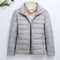 Chaqueta Slim Ultraligera con Capucha y Cuello Alto