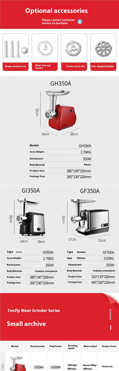 Moledor de Carne Profesional en Acero Inoxidable - Image 23