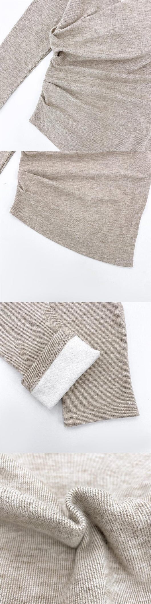 Blusa Térmica Asimétrica con Hombro Descubierto y Forro Polar - Image 15