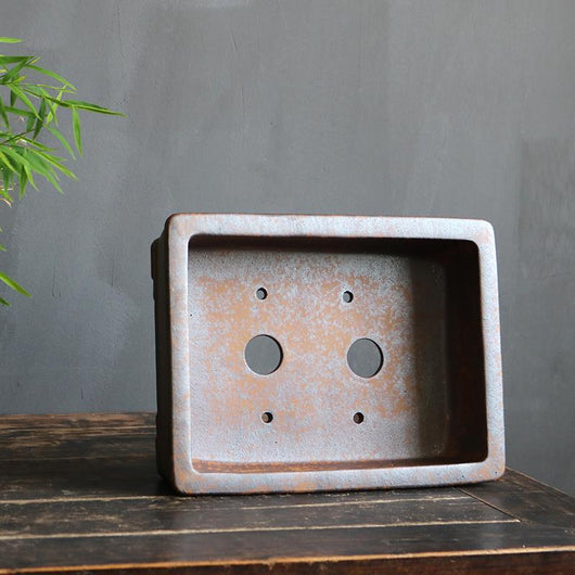 Maceta Rectangular de Arenisca Púrpura para Bonsái - Pino, Ciprés y Boj - Image 5