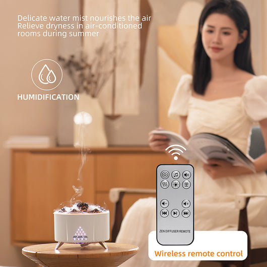 Difusor Ultrasónico Aroma Fuego con Humidificador, Altavoz Bluetooth y Ruido Blanco - Image 7