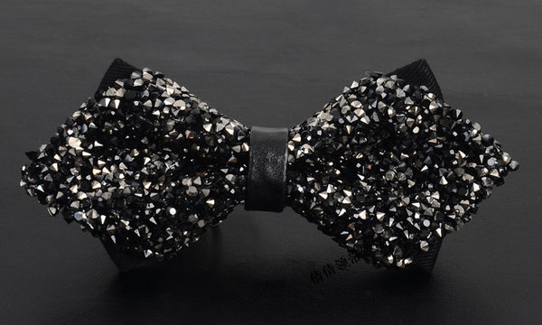Corbatín de Diamantes Coreano para Boda - Estilo Elegante con Strass