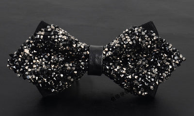 Corbatín de Diamantes Coreano para Boda - Estilo Elegante con Strass - Image 2