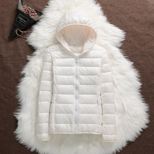 Chaqueta Acolchada Ligera para Mujer con Capucha Ajustada - Image 7