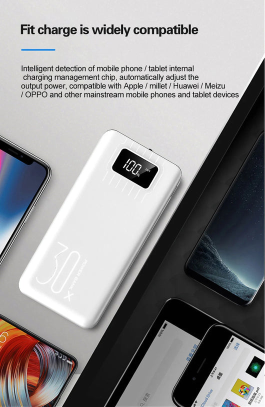 Batería Externa 30000 mAh - Carga Rápida para Múltiples Dispositivos - Image 20