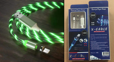Cable de Carga Magnético Rápido con LED - USB Tipo-C, Micro USB y Lightning - Image 24