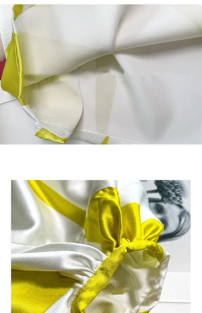 Conjunto de Blusa y Shorts Sueltos con Estampado y Mangas Farol - Protección Solar - Image 11
