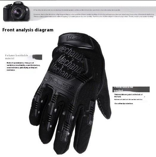 Guantes Tácticos Sellados Army Fan para Motocicleta - Protección Total de Dedos con Agarre Antideslizante - Image 3