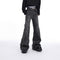 Jeans Skinny Plisados Deconstruidos de Corte Industrial
