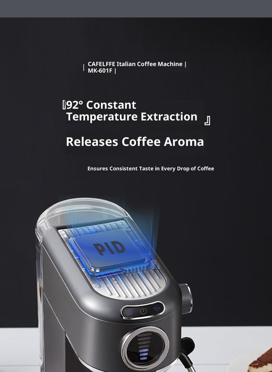 Cafetera Espresso Automática y Semiautomática con Vaporizador de Leche - Image 12