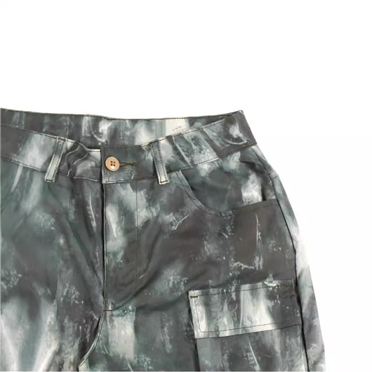 Pantalones Cargo Camuflaje Primavera con Múltiples Bolsillos - Diseño Street Loose Fit - Image 10