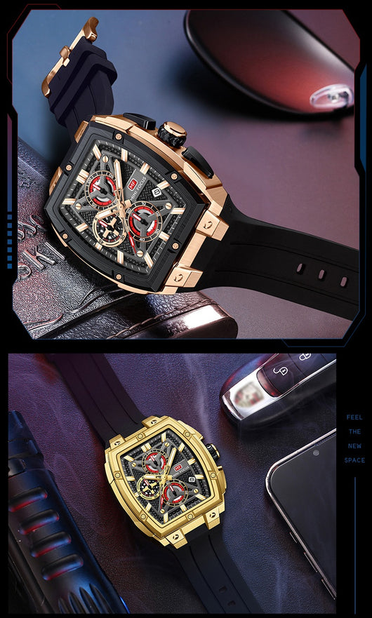 Reloj Hombre Arc Espejo Multicapa Hueco - Image 13